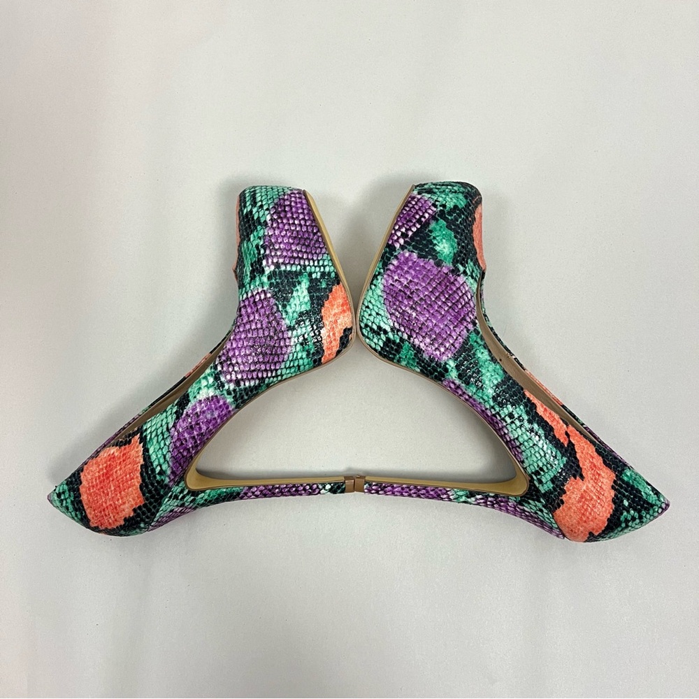 Steven Madden Nala Snake Print Platform Size 8.5 - image 4